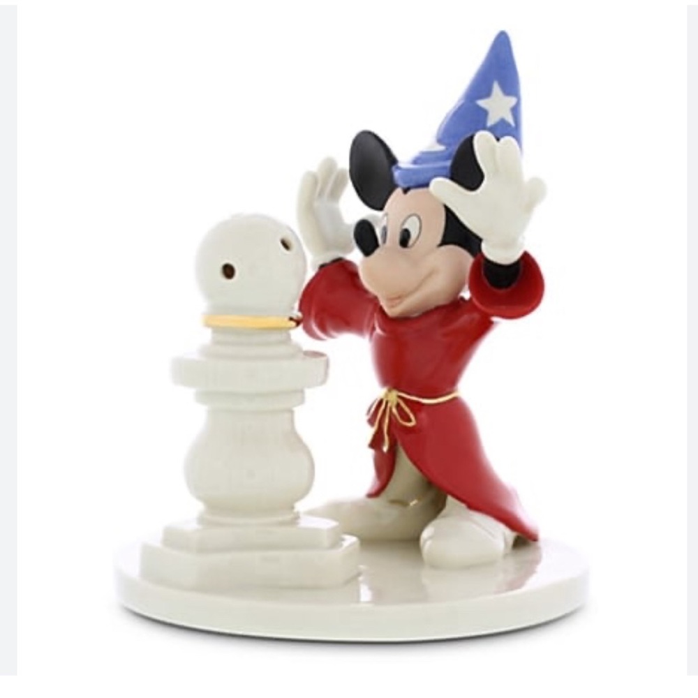 DISNEY “ SORCERER’S APPRENTICE” light up figurine by Lenox China EUC with box